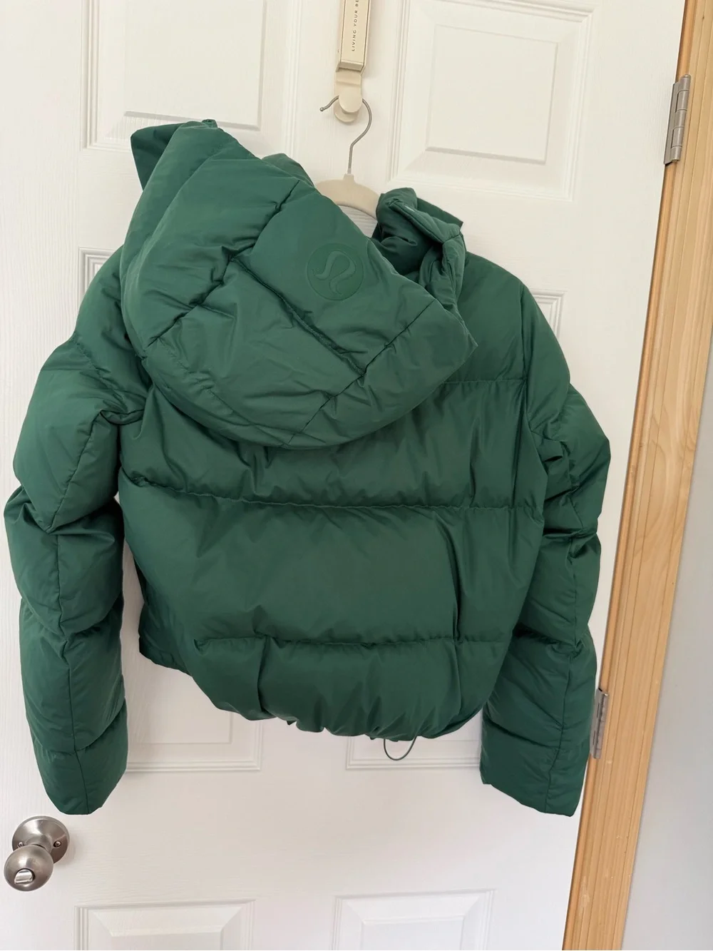 Lululemon Wunder Puff Cropped Jacket Everglade Green Size 4